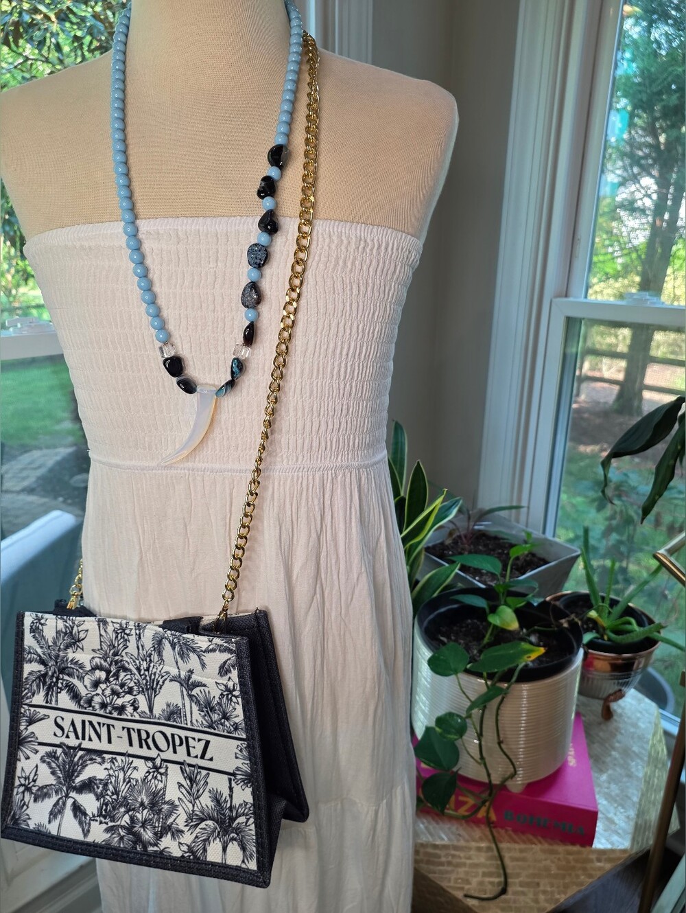 💎Handcrafted "Shades Of Blue" Opalite Necklace - Unisex. Only One Available💎